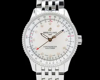 Breitling Navitimer A17395211A1P2 35mm Stainless steel White