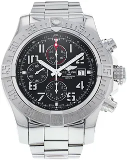 Breitling Super Avenger II A13371 Stainless steel Black