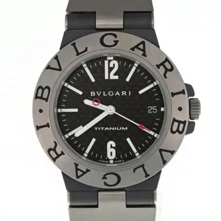 Bulgari Diagono TI 38 TA 38mm Titanium Black