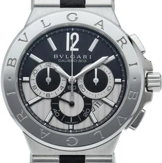 Bulgari Diagono 101881/DG42SCH 42mm Stainless steel Gray