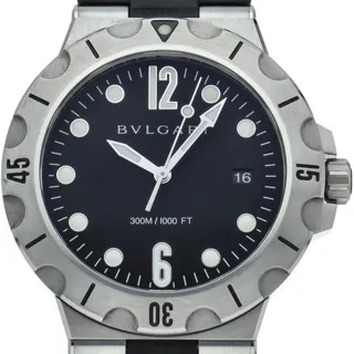 Bulgari Diagono DP41SSD/DP41BSVSD 41mm Stainless steel Black