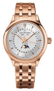 Carl F. Bucherer Manero 00.10909.03.13.21 38mm 18kt Rose Gold Silver