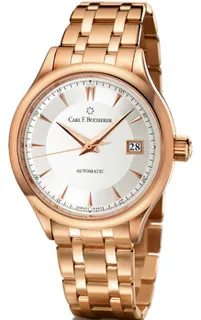 Carl F. Bucherer Manero 00.10908.03.13.21 38mm 18kt Rose Gold Silver