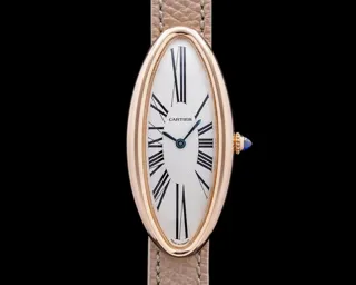 Cartier Baignoire Allongée 2515 21.5mm Rose gold Silver