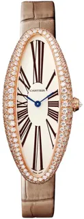 Cartier Baignoire Allongée WJBA0006 47mm Rose gold Silver