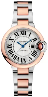 Cartier Ballon Bleu de Cartier w2bb0032 Rose gold and Stainless steel Silver