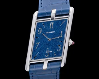 Cartier Privé Collection Tank Asymétrique WGTA0120 Platinum Blue