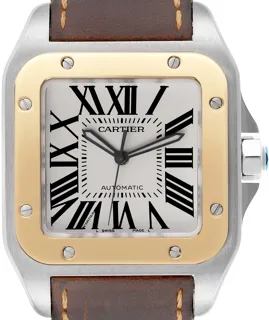 Cartier Santos de Cartier W20072X7 Yellow gold and Stainless steel Silver