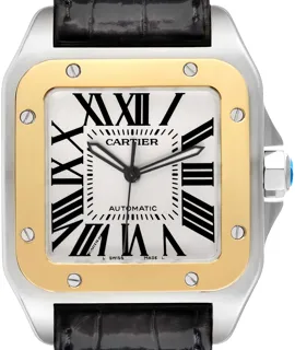 Cartier Santos de Cartier W20072X7 Yellow gold and Stainless steel Silver