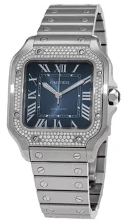 Cartier Santos de Cartier W4SA0006 Stainless steel Blue