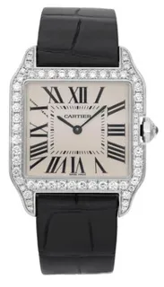 Cartier Santos Dumont WH100251 18k white gold Silver