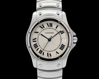 Cartier Santos Ronde 1920-1 34mm Stainless steel White