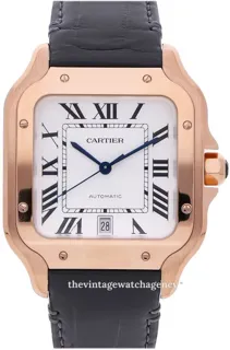 Cartier Santos WGSA0019 Rose gold Silver