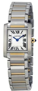 Cartier Tank Française W51007Q4 Stainless steel Silver Grained