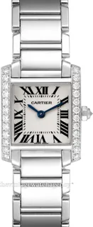 Cartier Tank Française WE1002S3 18k white gold Silver