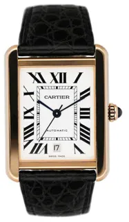 Cartier Tank Solo XL W5200026 Rose gold and Stainless steel Silver