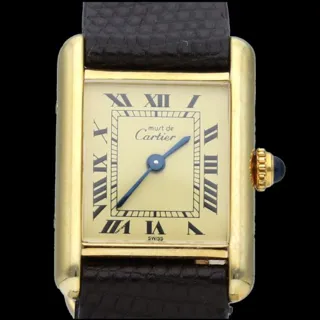 Cartier Tank Vermeil 5057001 Gold-plated Champagne