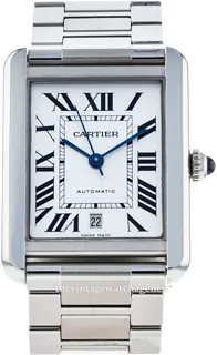 Cartier Tank W5200028 Stainless steel Silver