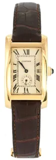 Cartier Tank American 230343 18k yellow gold beige