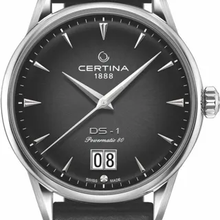 Certina DS-1 C029.426.16.051.00 41mm Stainless steel Black