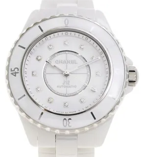 Chanel J12 H9741 Ceramic and Stainless steel White