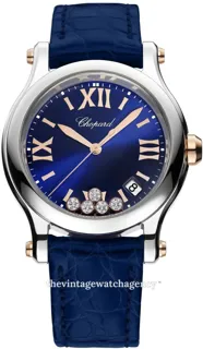 Chopard Happy Sport 278582-6012 brushed/polished steel blue