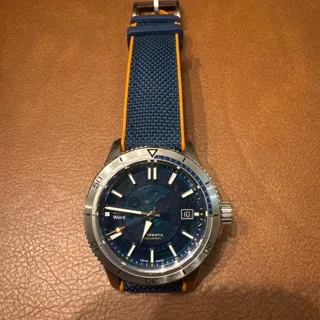 Christopher Ward C60 38mm Stainless steel Blue