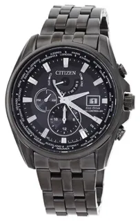 Citizen Perpetual Alarm Chronograph AT9127-80E Stainless steel Black