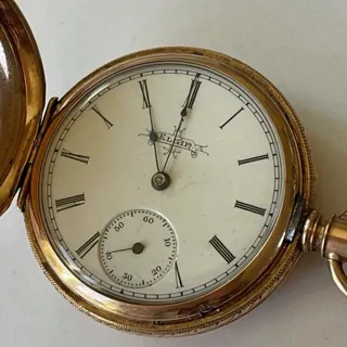 Elgin 40mm Yellow gold White