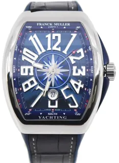 Franck Muller Vanguard V 45 SC DT 44mm Stainless steel Blue