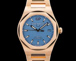 Girard-Perregaux Laureato 81005-52-432-52A 38mm Rose gold blue