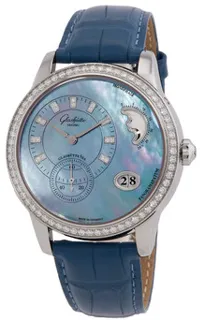 Glashütte PanoMatic Luna 1-90-12-03-12-02 Stainless steel Blue