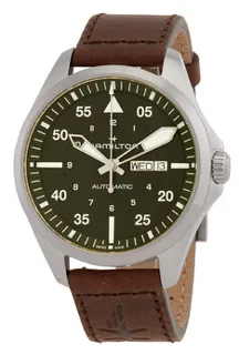 Hamilton Khaki Aviation H64635560 Stainless steel Olive green