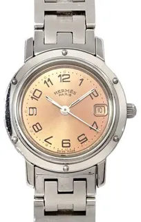 Hermès Clipper CL4.210 24mm Stainless steel Pink