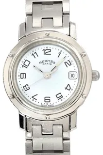 Hermès Clipper CL4.210 24mm Stainless steel White