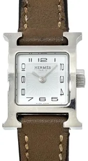 Hermès Heure H HH1.110 17mm Stainless steel White