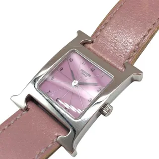 Hermès Heure H HH1.210.531/NMV 21mm Stainless Pink