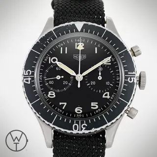 Heuer Bund 1550 SG 43mm steel$acrylic glass Black