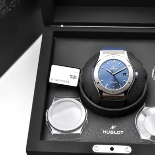 Hublot Classic Fusion 511.NX.7170.RX 45mm Titanium Blue