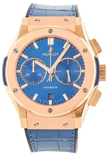 Hublot Classic Fusion 521.OX.7180.RX 45mm Yellow gold Blue