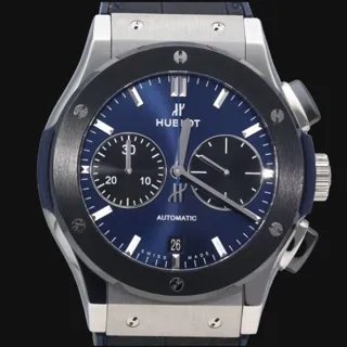 Hublot Classic Fusion Chronograph 521.NM.7171.GR.SLF16 45mm Titanium Blue