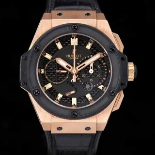 Hublot King Power 709.OM.1780.RX 48mm Rose gold Black