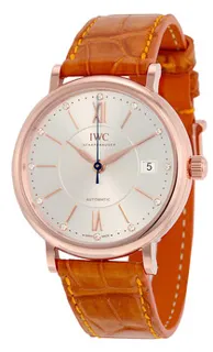 IWC Portofino IW458105 37mm Rose gold Silver