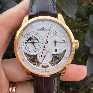 Jaeger-LeCoultre Duomètre Q6042420 42mm Rose gold Silver