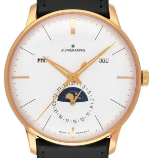 Junghans Meister 27/7003.03 40.5mm Rose gold White