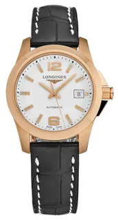 Longines Conquest L32768163 18kt Rose Gold White