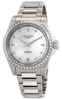 Longines Conquest L34300876 Stainless steel White