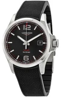 Longines Conquest V.H.P. L3.726.4.56.9 Stainless steel Black