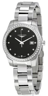 Longines Conquest L3.401.0.57.6 Stainless steel Black