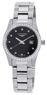 Longines Conquest L3.300.0.57.6 Stainless steel Black